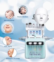 Appareil de microdermabrasion à jet d'eau 7 en 1, Hydro Jet Peeling Facial, H2O2, prise US, usage commercial, traitement de l'acné, rajeunissement de la peau