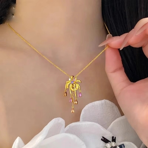 Nuevo Collar con Colgante de Fuegos Artificiales Estrella Lluvia, Estilo Moderno, Cadena <span class=keywords><strong>para</strong></span> Clavícula, Regalo <span class=keywords><strong>para</strong></span> <span class=keywords><strong>Novia</strong></span>, Joyería - Product Image 3