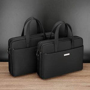 Chaoweibolo Porte-documents pour homme, sac pour ordinateur portable de 16 pouces, sac à main décontracté de couleur unie pour les voyages et le travail - Product Image 2