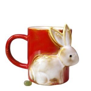 <b>Easter</b> Gift Cute Ceramic 3d Rabbit <b>Mug</b> Decorative Animal Couple <b>Mugs</b> - Product Image 2
