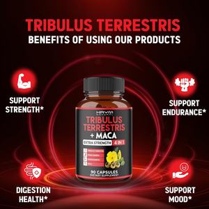 고급 트리불루스 테레스트리스 캡슐 4-in-1 혼합 포뮬러 인도 인삼 마카 에너지 공급 및 긍정적 감정 지원 성인용 - Product Image 4