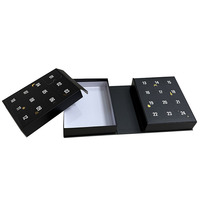 Individuelles Kunstwerk 24-Tage-Schokoladen-Adventskalender Geschenkbox mit UV-Beschichtung und Glanzlaminierung
