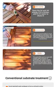 Ahşap balmumu yağı koruyucu ahşap boya mobilya bakım parlatma balmumu yağı hızlı kuruyan su bazlı ahşap kaplama - Product Image 5