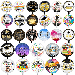 Globo Redondo de Graduación de 18 Pulgadas, Felicitaciones Graduado, Decoración para Fiesta de Graduación en Inglés y Español, Artículos para Ceremonia de Graduación - Product Image 4