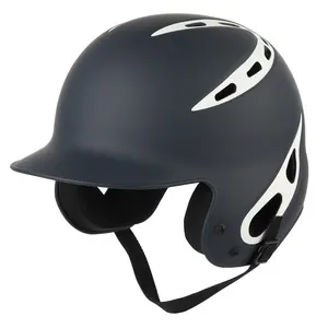 チンストラップ付きカスタムユースブラック野球ヘルメット安いバッティングガールズソフトボールヘルメット