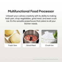 Robot culinaire électrique multifonctionnel professionnel 6L 1000W en acier inoxydable avec fonction chauffante et maintien au chaud pour usage domestique