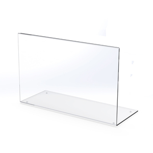 Protector acrílico en forma de L para estornudos de alimentos, protector acrílico transparente para estornudos, protección para alimentos, pantalla Lucite, cubierta antipolvo, cubierta de pantalla - Product Image 3