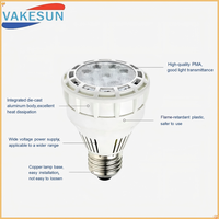 Ampoule LED PAR20, culot E26 E27, boîtier en aluminium, 2700K 6500K, couleur réglable, éclairage intérieur, CRI 90, économie d'énergie