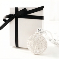 Diffuseur de parfum d'huile essentielle de parfum d'arôme en porcelaine de fleur en céramique parfumée de garde-robe de voiture de décoration d'intérieur