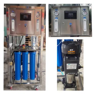 Máquina de tratamento de água RO 250LPH sistema de osmose reversa para purificação de águas subterrâneas de água da torneira