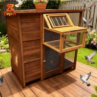 Volière en bois économique, durable et luxueuse pour oiseaux, grande taille, personnalisable, facile à nettoyer, idéale pour les perroquets d'extérieur et autres animaux de compagnie