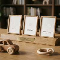 Juguetes de Madera para Apilar Hamburguesas RIZON, Juego de Comida de Juguete Educativo Montessori para Niños Pequeños, Venta al Por Mayor de Fábrica