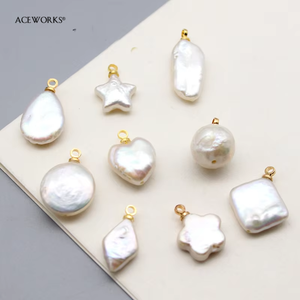 จี้ไข่มุกบาโรก |   ห่วงคล้องสแตนเลสสตีลชุบทอง 18K PVD |   จี้ไข่มุกน้ำจืด |   กันน้ำและไม่หมองคล้ำ - Product Image 2