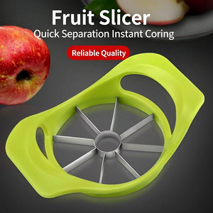 Coupe-pommes et éplucheur en acier inoxydable de qualité supérieure, avec poignées creuses, outil de cuisine durable et tranchant <span class=keywords><strong>pour</strong></span> fruits et légumes, idéal <span class=keywords><strong>pour</strong></span> la maison et la cuisine. - Product Image 2
