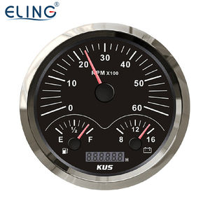 <span class=keywords><strong>KUS</strong></span> 110mm 3IN1 4IN1 다기능 게이지 회전 속도계 연료 레벨 수온. 자동 범선 트럭 용 오일 압력 전압계 12V - Product Image 3