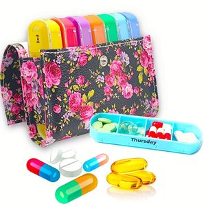 थोक पु चमड़े की साप्ताहिक गोली बॉक्स नमी-प्रमाण के लिए दैनिक दवा - Product Image 2