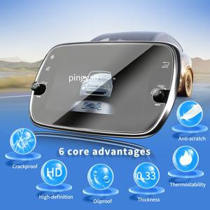 Adesivi per Auto Pellicola Protettiva in Vetro Temperato per Schermo Digitale Cruscotto Pannello Carplay Accessori per Veicoli per <span class=keywords><strong>FIAT</strong></span> 500 2024 - Product Image 2