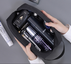 Người Đàn Ông Của Du Lịch Vệ Sinh Cá Nhân Túi Không Thấm Nước Polyester Tổ Chức Biểu Tượng Tùy Chỉnh Cạo Râu Kit Dopp Túi Với Dây Kéo Cho Phòng Tắm Sử Dụng - Product Image 6