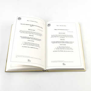Journal <span class=keywords><strong>de</strong></span> dévotion chrétienne à couverture rigide, <span class=keywords><strong>livre</strong></span> <span class=keywords><strong>de</strong></span> prières, estampage à chaud doré, reliure cousue, impression offset laminée, chrétien - Product Image 2