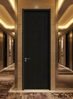 Porte intérieure TH50 en aluminium et bois, feuille de porte de 50 mm remplie de graphène, cadre en alliage d'aluminium, étanche, taille personnalisée pour hôtel et villa