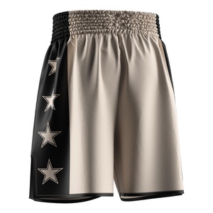 Shorts de boxe professionnels avec ceinture élastique, tissu respirant à séchage rapide, parfaits pour le sparring et l'entraînement physique - Product Image 6