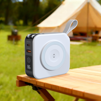 Nouvelle Arrivée 2026 : Power Bank de Voyage avec Câbles, Chargeur Sans Fil pour Téléphone et Montre, Adaptateur de Voyage Universel, Approuvé par les Compagnies Aériennes