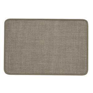 Tapis de drainage tissé élégant 40x60 cm, antidérapant, protection pour évier de cuisine, tapis de comptoir, imitation lin, rectangulaire, couleur unie - Product Image 4