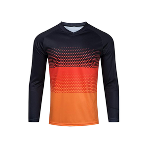 เสื้อเจอร์ซีย์ปั่นจักรยานแขนยาวสำหรับผู้ชาย เสื้อมอเตอร์ครอส MTB เสื้อสำหรับแข่งออฟโรด ชุดกีฬา แห้งเร็ว ระบายอากาศได้ดี เสื้อเจอร์ซีย์มอเตอร์ไซค์แบบสั่งทำพิเศษ - Product Image 1