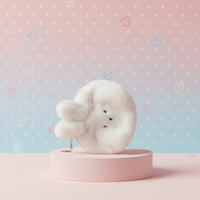 Dessin animé peluche fermeture éclair porte-monnaie porte-clés jouets mignon chat fourrure cercle Mini portefeuille fille sac de rangement clé écouteur sac porte-clés