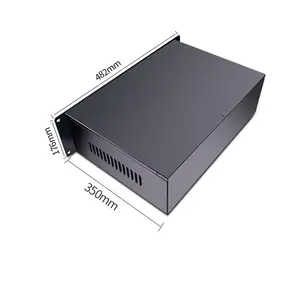 Pasokan Pabrik Costom 1U 2U 3U 4U Server Aluminium Besi Rak Mount Kasus Depan USB Panel PC Kasus Drive Kasus