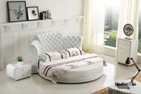 CBMMart Chambre à coucher italienne moderne et contemporaine Designs de lit rond rond King Size