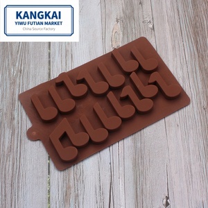 Venta Directa <span class=keywords><strong>de</strong></span> Fábrica, Calidad FDA, Molde <span class=keywords><strong>de</strong></span> Goma para <span class=keywords><strong>Chocolate</strong></span> y Cubitos <span class=keywords><strong>de</strong></span> Hielo <span class=keywords><strong>de</strong></span> 12 Piezas, Apto para Horno, para Repostería DIY - Product Image 1