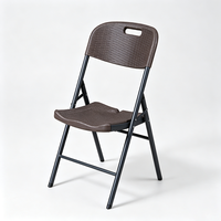 Chaise pliante en plastique portable, chaise pliable pour extérieur, jardin, fête, événement, conférence, usage domestique