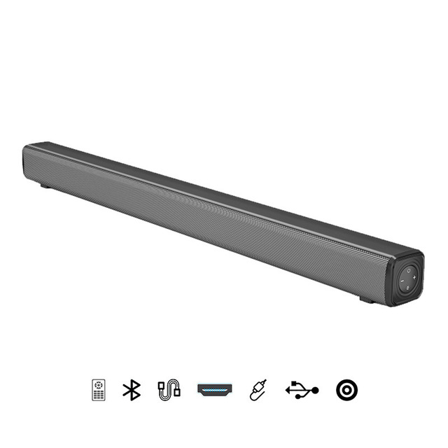 High-Power 2.0 Channel 2*15W Speaker ABS Wireless Bluetooths Soundbar Home Theater Stereo for Echo Wall
