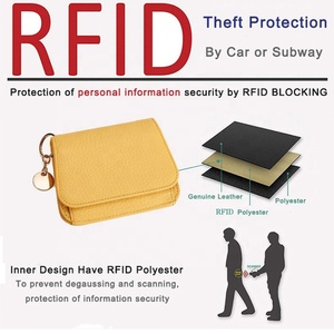 Custom Vintage Coin <b>Purse</b> Fold Mini Genuine Leather Women Minimalist Zipper Wallet Short Coin <b>Purse</b> - Product Image 4