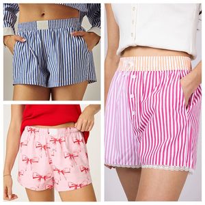 Vente en gros de nouveaux caleçons d'été pour femmes 100 coton avec ceintures élastiques LOGO personnalisable Shorts de plage - Product Image 1