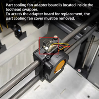 Papan Adaptor Kipas untuk Printer 3D U1, Papan Kontrol Pengganti Antarmuka Kipas Pendingin, Suku Cadang Printer 3D