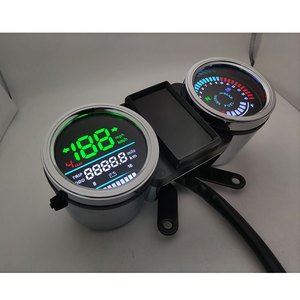 <span class=keywords><strong>Daelim</strong></span> WY125 CG125 GN125新款摩托车改装仪表发光二极管铁壳多功能机械风格速度电压 - Product Image 4