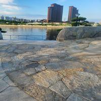 Pavés en granit de forme et de taille personnalisables, forme irrégulière, durables, pour allées, parcs, trottoirs extérieurs et terrasses.
