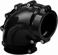 Raccord droit égal en alliage d'aluminium DN80 pour conduite d'air comprimé, raccords de transmission d'air propre de qualité électronique et alimentaire