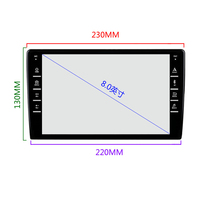 Head Unit Stereo Mobil Android Universal 9 Inch Layar Sentuh Ganda, Pemutar Multimedia Navigasi GPS Mobil Dengan Bingkai & Kamera Mundur