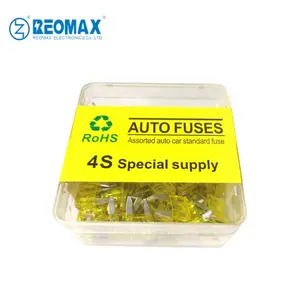 100 Pieces Blade Fuse Assortment Kit, Standard/ATC/ATO/Mini/ATS Car Automotive Fuses Set for Marine, Auto, RV, Boat, Truck