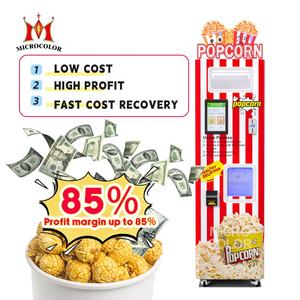 Nuovo Distributore Automatico Professionale di Popcorn per Cinema e Centri Commerciali con Gettoniera e Accettatore di Banconote e Carte di Credito - Product Image 5