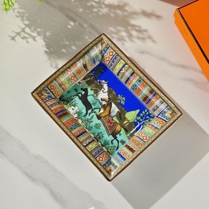 Настольная квадратная винтажная роскошная керамическая пепельница на <span class=keywords><strong>3</strong></span> кубика с оранжевой окантовкой и возможностью установки до 4 крышек для декора дома и отеля - Product Image 3