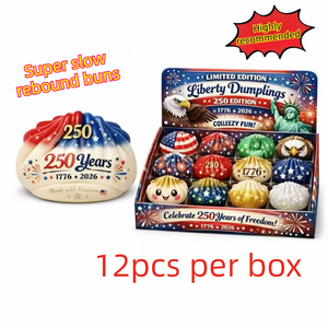 ของเล่นบีบคลายเครียดสำหรับฤดูร้อนกลางแจ้ง ฉลองครบรอบ 250 ปีสหรัฐอเมริกา ปี 2026 ของเล่นบีบตุ๊กตา TPR แบบคืนตัวช้า - Product Image 3