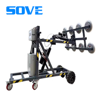 Nouveau Grand Ventouse de Levage en Verre avec Bras Robotisé pour Installation de Rideaux de Camion, Électrique, Capacité de Charge 250kg, Télécommande