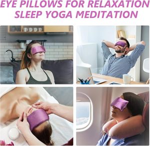 Personalizado suave orgánico ojo almohada máscara caliente frío aromaterapia meditación ponderado mancha lavanda semilla sueño Yoga ojo almohada - Product Image 4