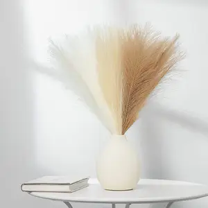 Pacote de grama falso de 17.7 '', flor falsa rústica artificial para decoração da cozinha e casa, enchimento de vaso