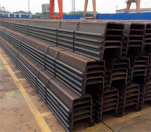 Palplanches en acier au carbone standard économiques, profil Z, longueur 6 m, pour la construction de petits barrageaux, la protection des terres agricoles et la gestion des eaux - Product Image 2