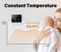 Thermostat de chauffage pour chaudière à gaz, boutons tactiles silencieux, expérience de chauffage confortable, température constante précise, mémoire de coupure de courant